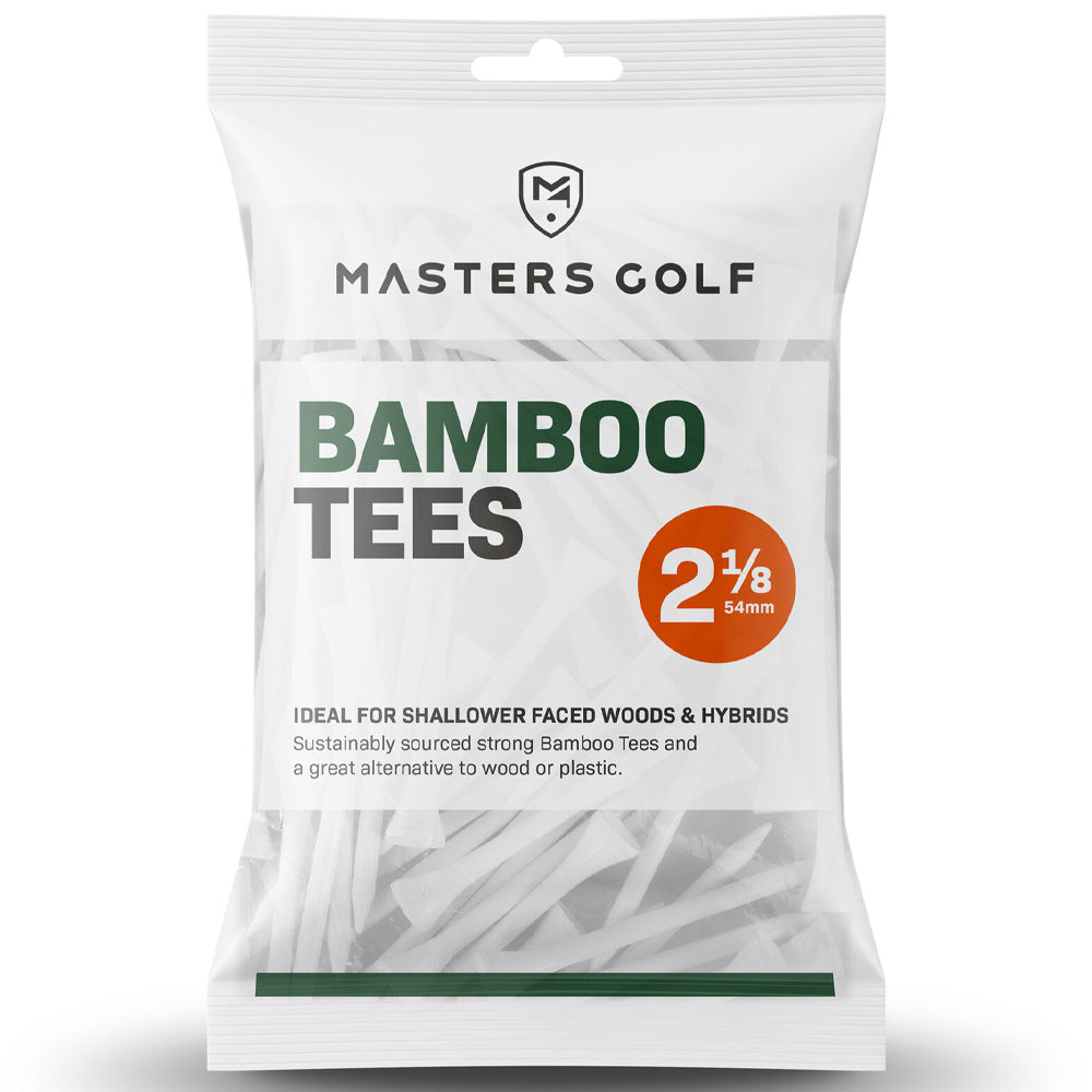 Masters Bamboo Tees 2 1/8 Zoll weiße Tees – 25 Stück