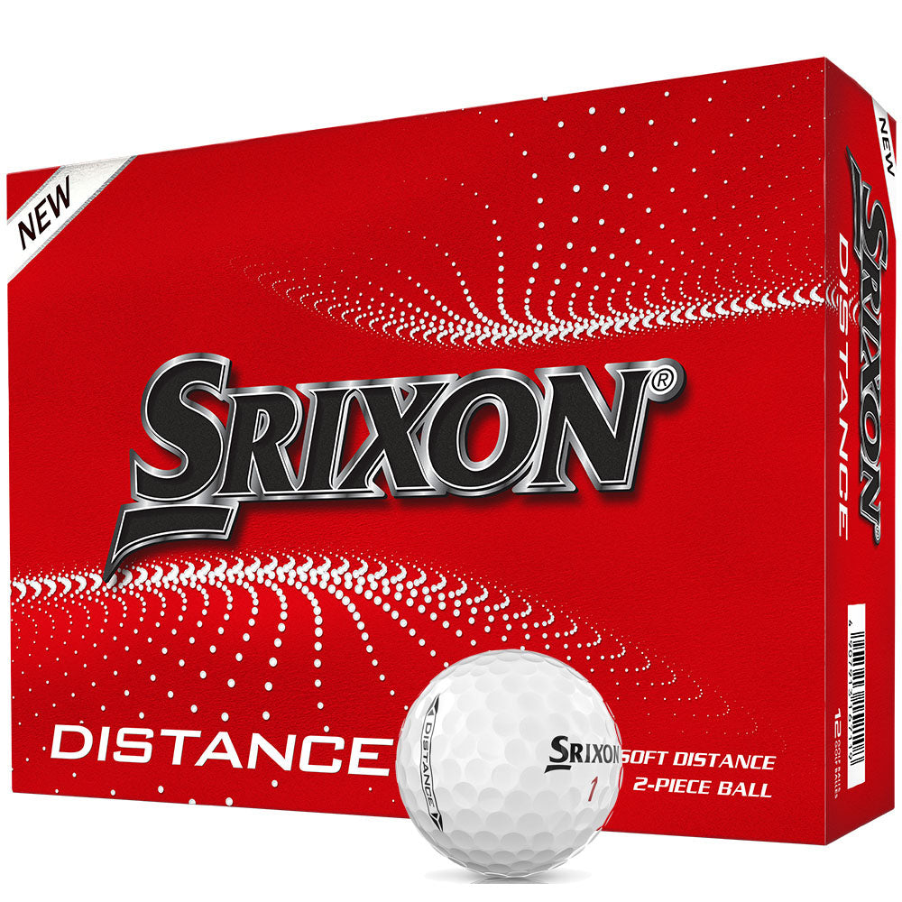 Srixon Distance Golfbälle – Weiß – 12er-Pack